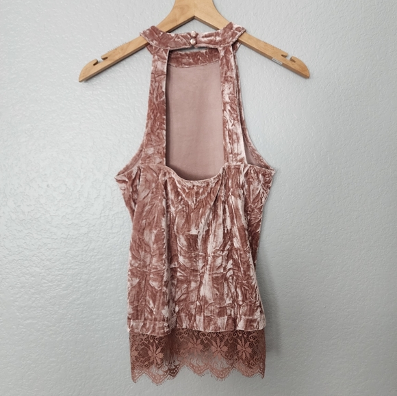 Francesca's Collection Velvet Tank Top - Picture 6 of 10